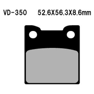 Vesrah® - Rear Organic Semi-Metallic Brake Pads