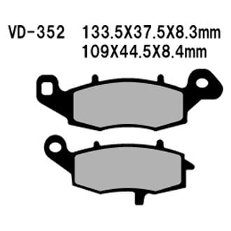 Vesrah® - Organic Semi-Metallic Brake Pads