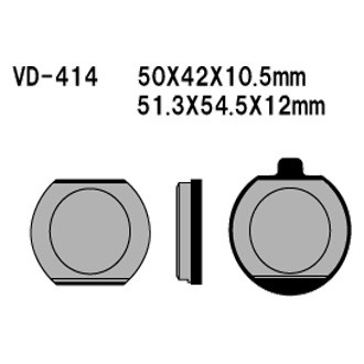 Vesrah® - Organic Semi-Metallic Brake Pads