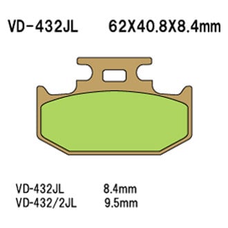 Vesrah® - Sintered Metal Brake Pads