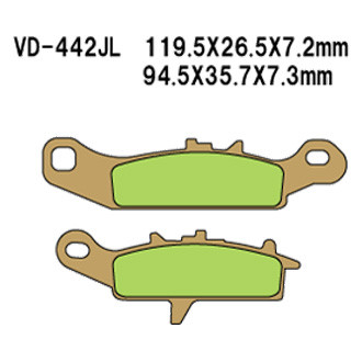 Vesrah® - Front Sintered Metal Brake Pads