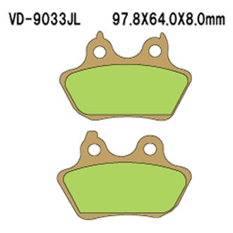 Vesrah® - Rear Sintered Metal Brake Pads