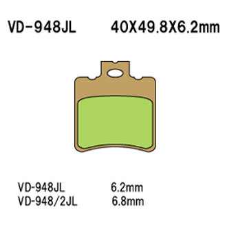 Vesrah® - Rear Sintered Metal Brake Pads