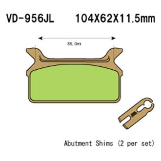 Vesrah® - Rear Sintered Metal Brake Pads