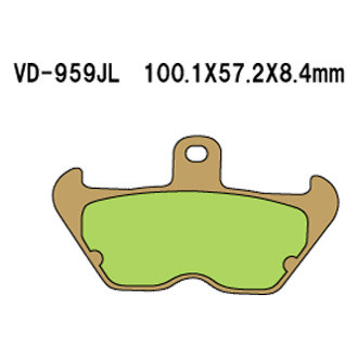 Vesrah® - Front Sintered Metal Brake Pads