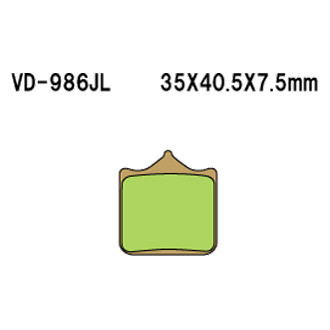 Vesrah® - Front Sintered Metal Brake Pads