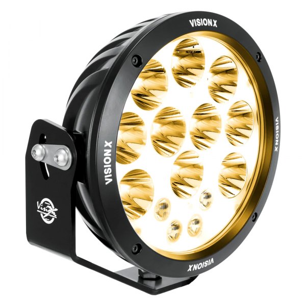Vision X® - Cannon ADV 8.7" 140W Round Mixed Beam LED Light with Amber Halo