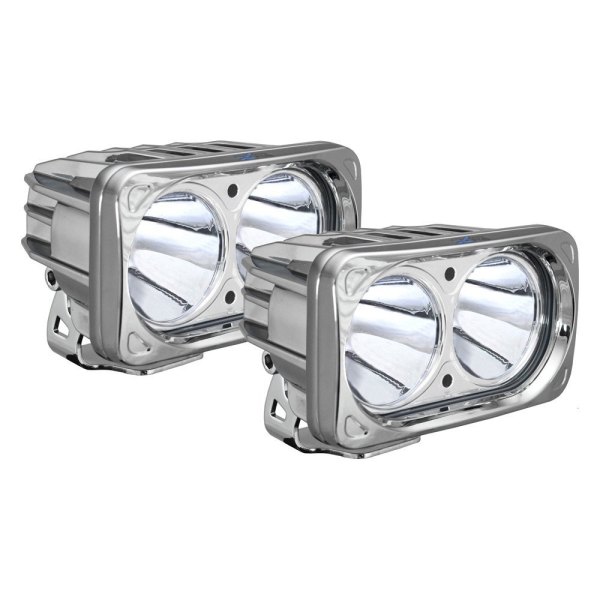 Vision X® - Optimus Series 5.83"x3.57" 2x20W Chrome Housing Narrow Beam LED Lights