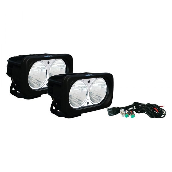 Vision X® - Optimus Series 5.83"x3.57" 2x20W Rectangular Medium Beam LED Lights, Full Set