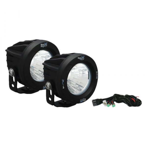 Vision X® - Optimus Series 3.7" 2x10W Round Medium Beam LED Lights, Full Set