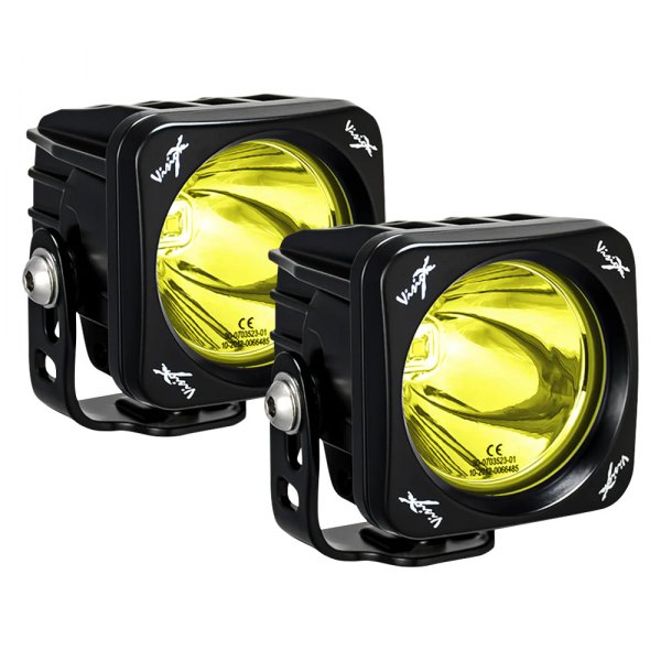 Vision X® - Cannon CG2 Selective Yellow 3" 2x10W Square Spot Beam LED Lights