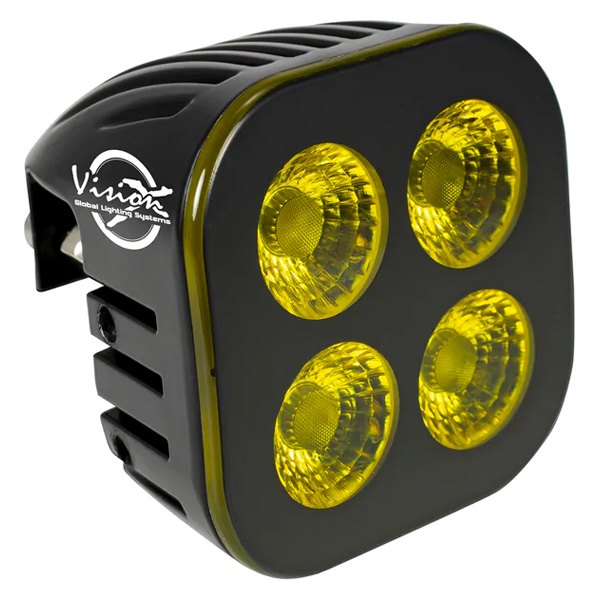 Vision X® - Unite Series Black Out 20W Square Flood Beam Selective Yellow LED Light Module