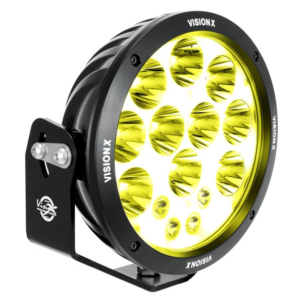 Vision X® - Cannon ADV Selective Yellow 8.7" 140W Round Mixed Beam LED Light with Halo