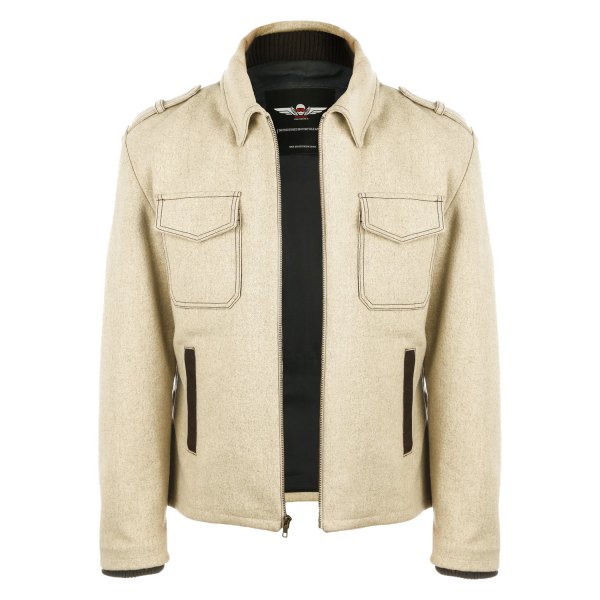VKTRE® - Bomber Moto Men's Jacket (48, Tan)