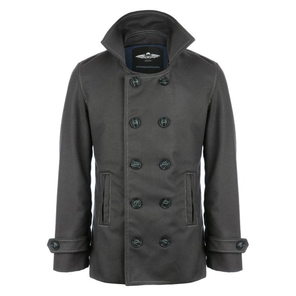 VKTRE® - The Draugr Men's Motorcycle Coat Jacket (38, Black)