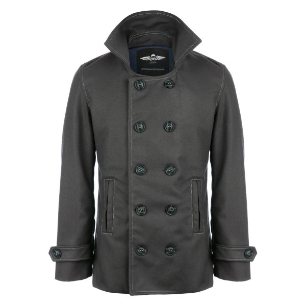 VKTRE® - The Draugr Men's Motorcycle Coat Jacket (42, Black)
