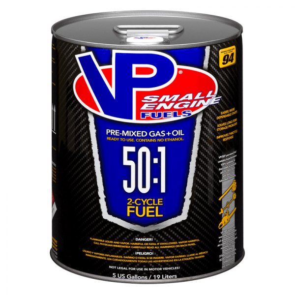 VP Racing Fuels® - 50:1 Premix Small 2T Engine Fuel Mix, 5 Gallons