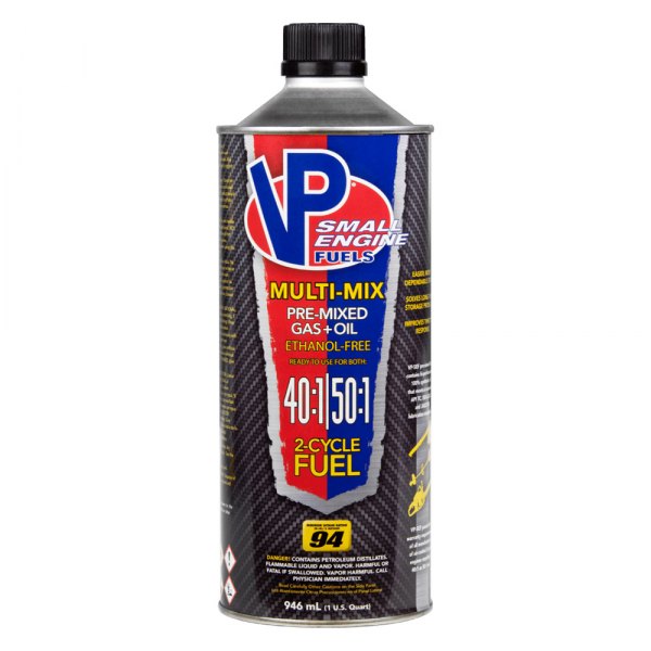 VP Racing Fuels® - SEF Multi-Mix 40:1/50:1 Pre-Mixed Gas+Oil Fuel, 1 Quart