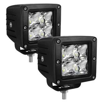 Westin® - HyperQ Stud Mount 3" 2x20W Square LED Lights