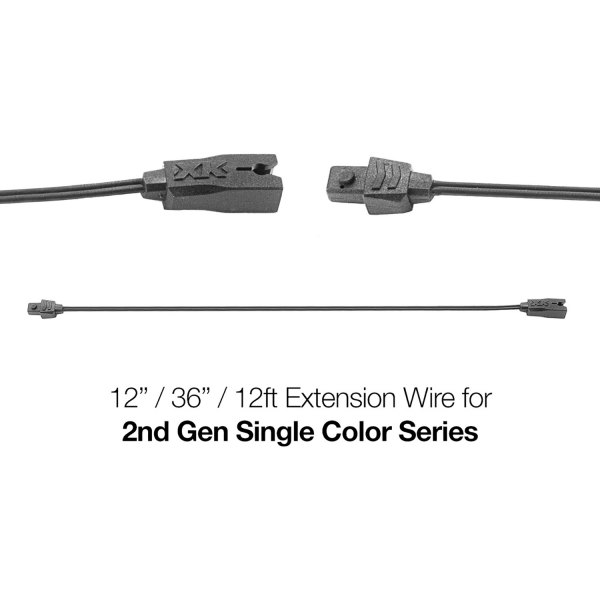  XKGlow® - 36" 2-pin Extension Wire for Single Color Series