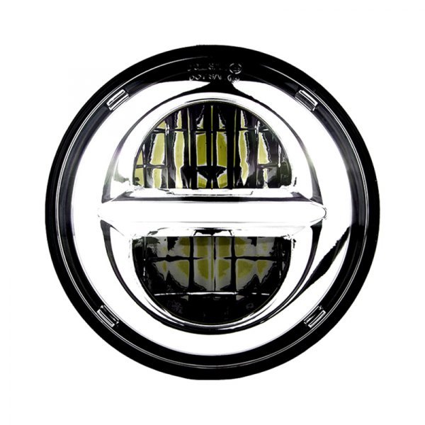XKGlow® - 5 3/4" High and Low Beam Round App Control Chrome LED Headlight with Color Changing DRL