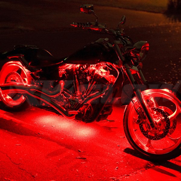 XKGlow® - Underglow Remote Control Red LED Rock Light Kit
