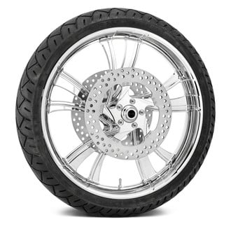 Xtreme Machine® - Cruise™ Front Wheel Kit with Tires and Rotors and Fender Relocation Bracket