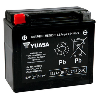 Yuasa® - YTX™ Maintenance Free Factory Activated Battery
