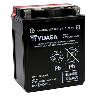 Yuasa® - YTX™ High Performance Maintenance Free Fresh Pack Battery