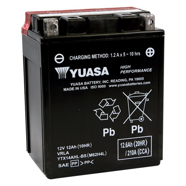 Yuasa® - YTX™ High Performance Maintenance Free Fresh Pack Battery