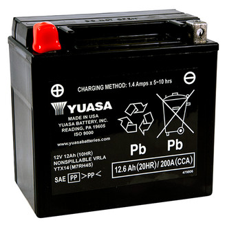 Yuasa® - YTX™ Maintenance Free Factory Activated Battery