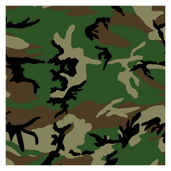 ZANheadgear® - Cotton Woodland Camo Bandanna (22 X 22 IN, Woodland Camouflage)