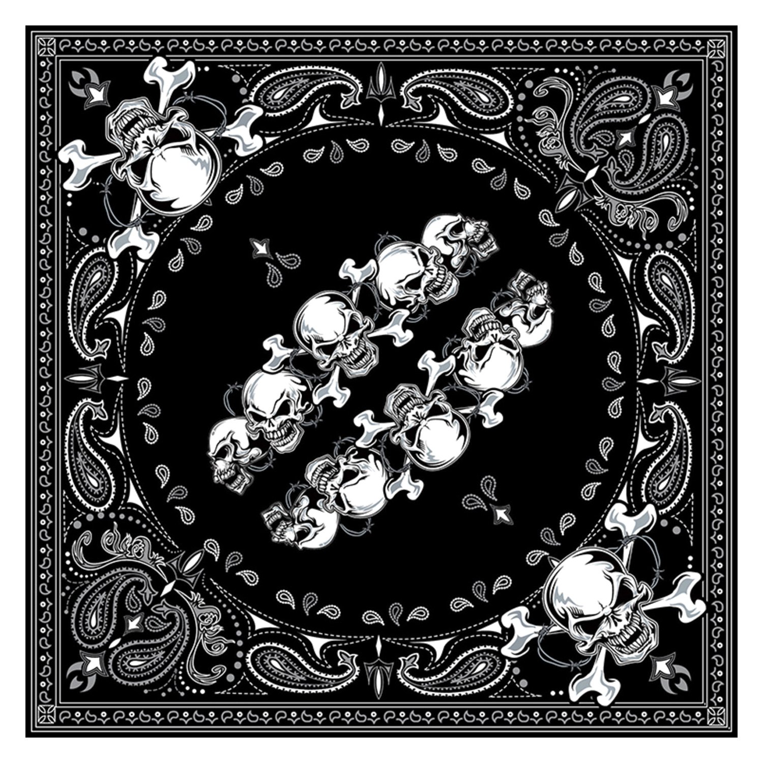 【BREATH】 BR BANDANA BR BANDANA / BLACK – BREATH - 52cm×52cm