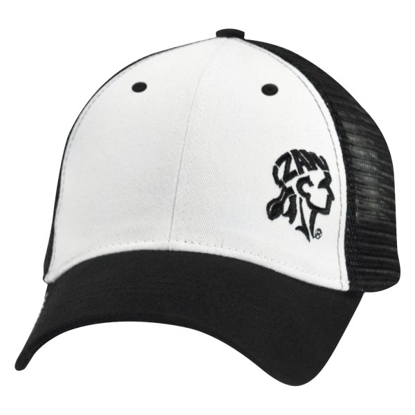 ZANheadgear® - Trucker Cap (One Size, Black/White)