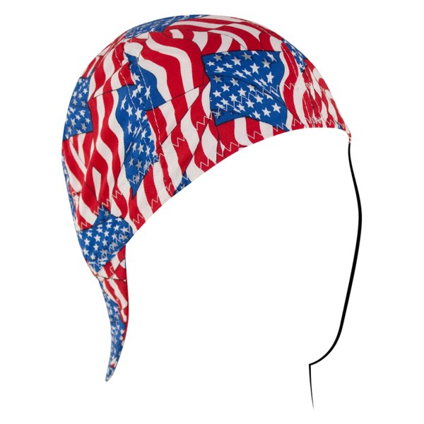 ZANheadgear® - Welder Wavy American Flag Cap (7.5, Wavy American Flag)