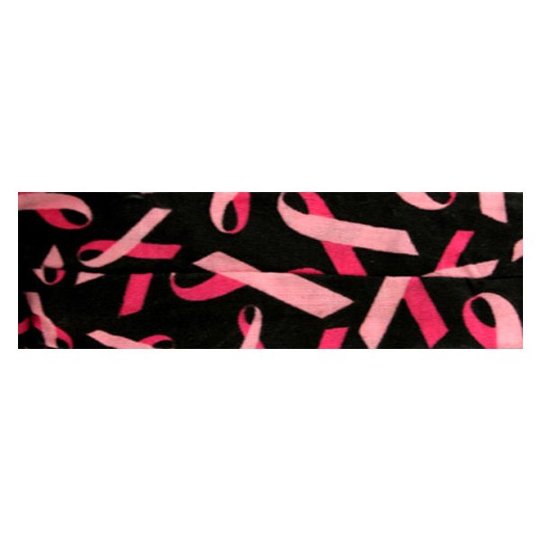 ZANheadgear® - Pink Ribbon/Black Cooldanna Bandz (Black)
