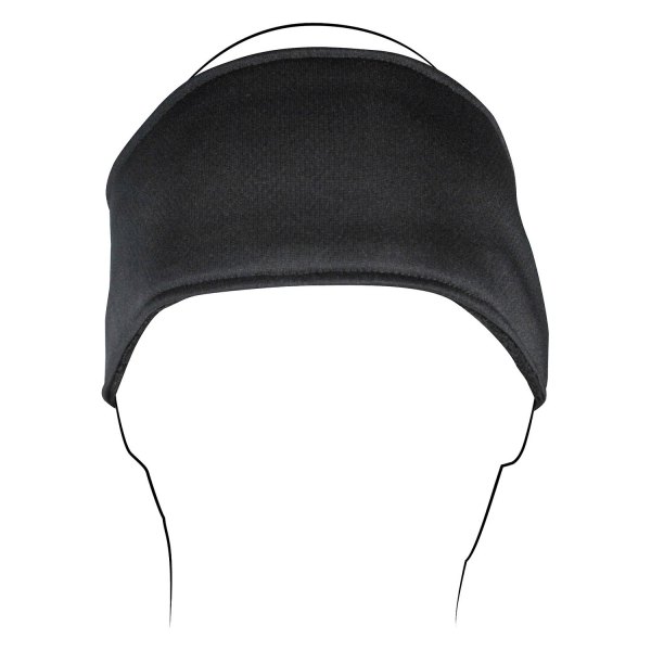 ZANheadgear® - Black Cotton Headband (Black)
