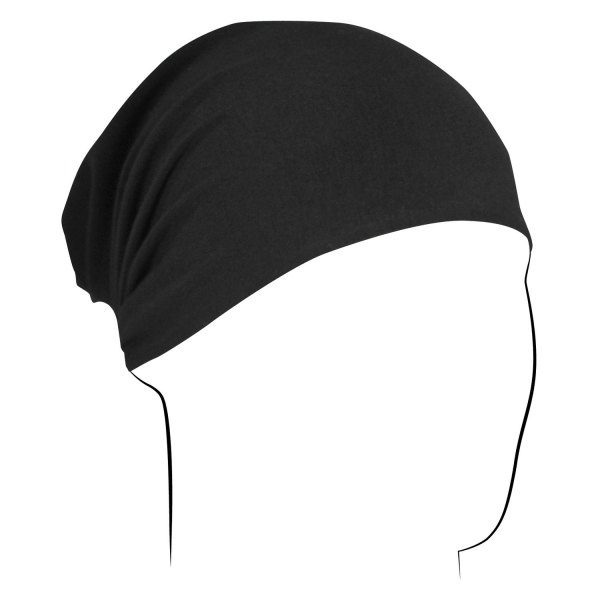 ZANheadgear® - Bamboo Black Cotton Headwrap (Black)