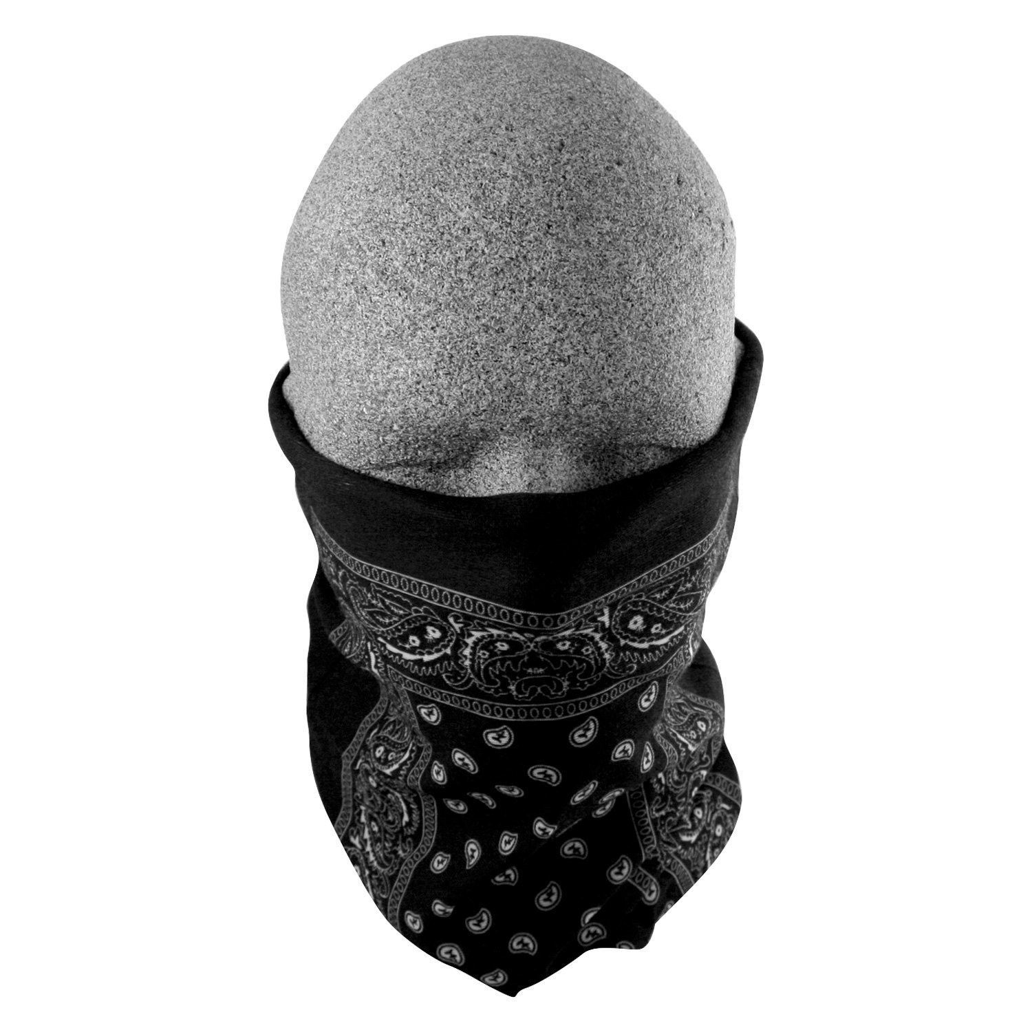 ZANheadgear® T101 - Polyester Black Paisley Neck Gaiter