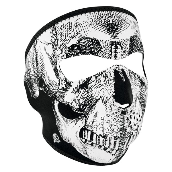 ZANheadgear® - Skull Neoprene Full-Face Mask (Black/White)