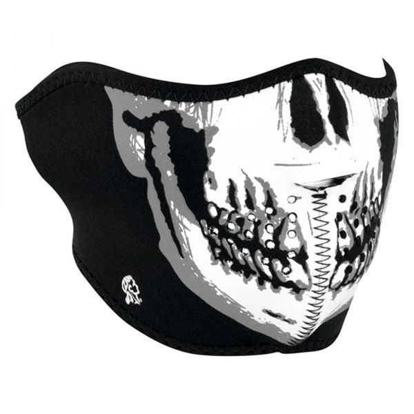 ZANheadgear® - Neoprene Glow Skull Half-Face Mask (Glow In The Dark/Skull Face)