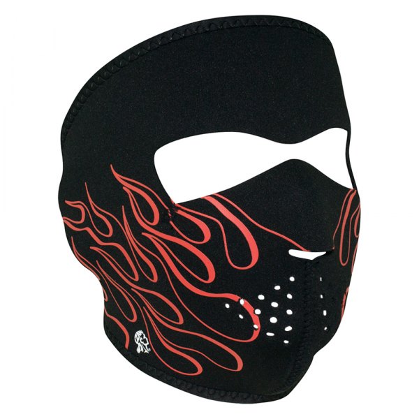 ZANheadgear® - Flames Neoprene Full-Face Mask (Black/Orange)