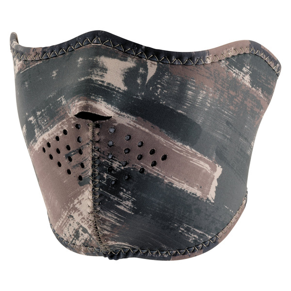 ZANheadgear® WNFM125H - Neoprene Dark Brushed Camo Half-Face Mask