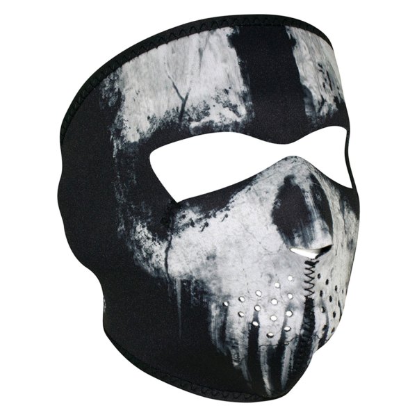 Black and White Muerte Zan Headgear Neoprene Full-Face Mask 