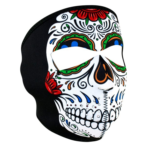 ZANheadgear® - Shugar Skull Neoprene Full-Face Mask (Black/Green/White)
