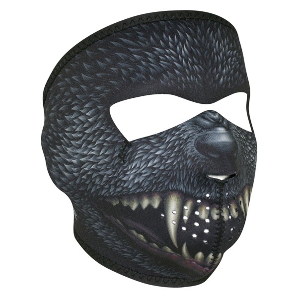 ZANheadgear® - Werewolf Neoprene Full-Face Mask (Silver)