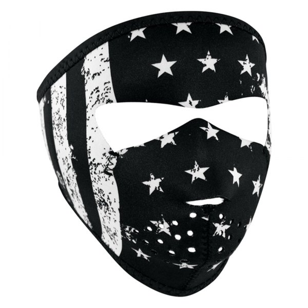 ZANheadgear® - Flag Neoprene Small-Face Mask (Black/White)