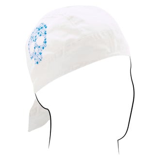 ZANheadgear® - Floral Blue Skull Flydanna