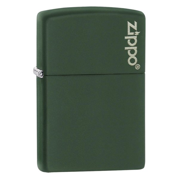 Zippo® - Matte Green Lighter with Zippo Logo