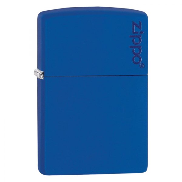 Zippo® - Royal Matte Blue Lighter with Zippo Logo